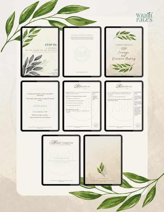 Step In: A Journal for the Leader you are Becoming