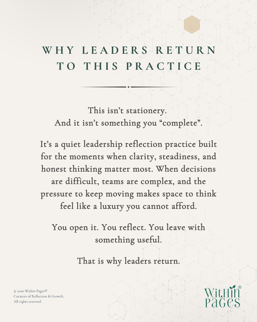 The Within Pages® Leadership Series