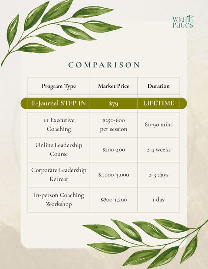 Step In: A Journal for the Leader you are Becoming