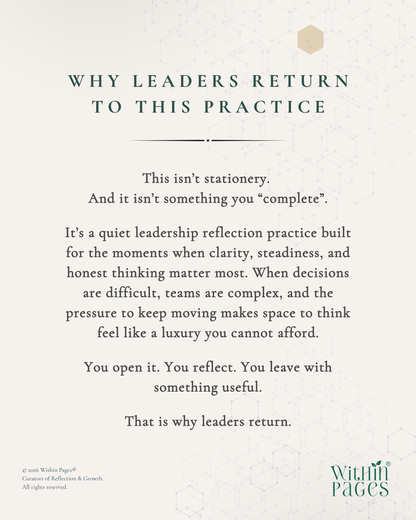 The Within Pages® Leadership Series