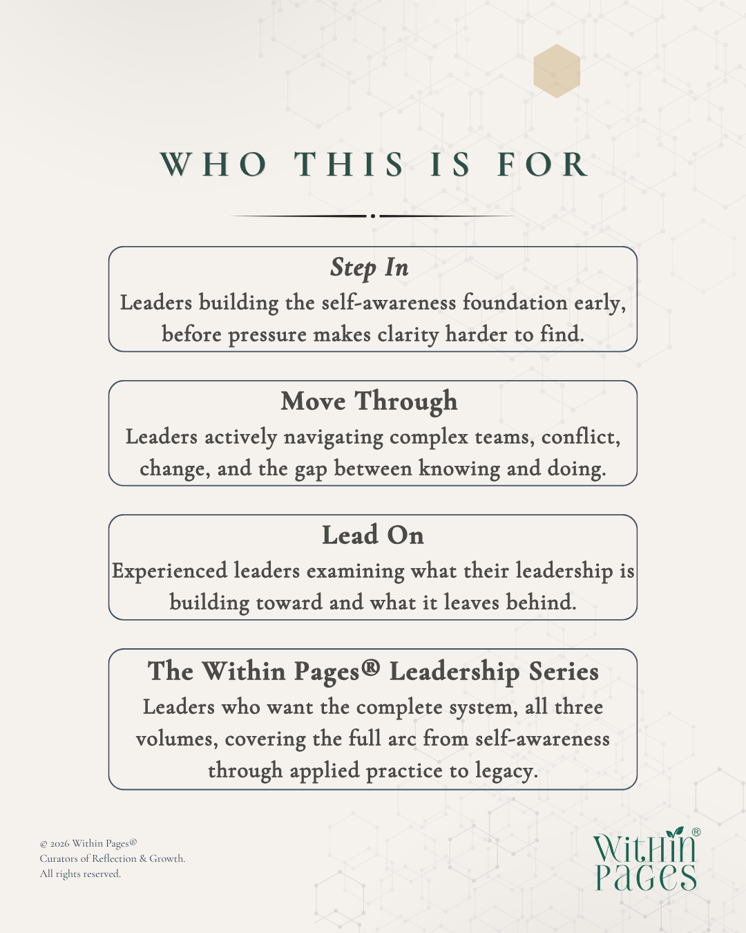 The Within Pages® Leadership Series