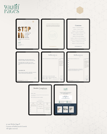 Step In: A Journal for the Leader you are Becoming