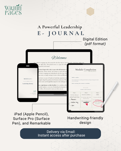 Step In: A Journal for the Leader you are Becoming