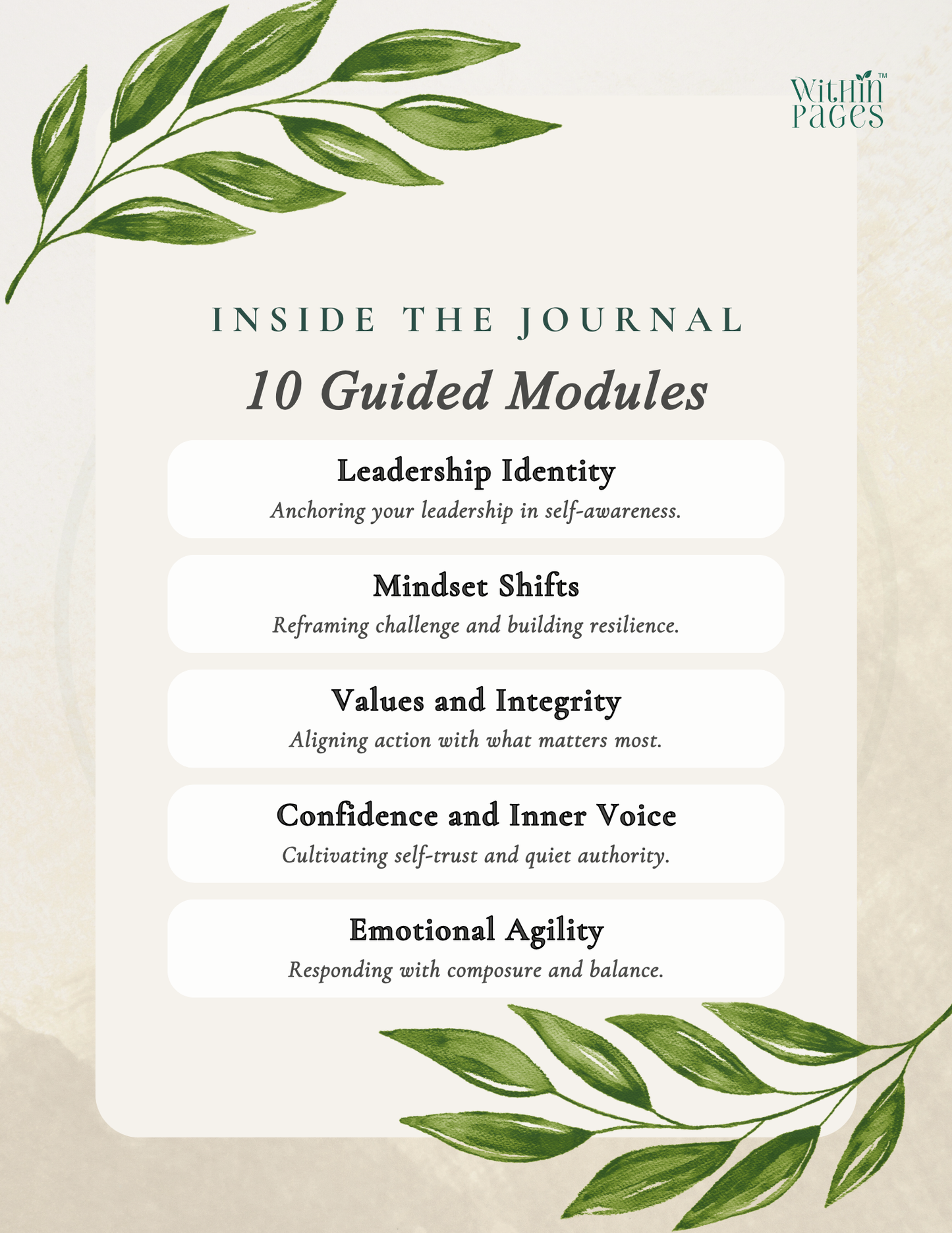 Step In: A Journal for the Leader you are Becoming