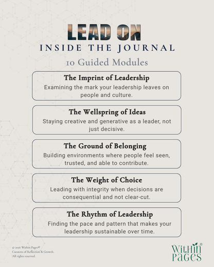 The Within Pages® Leadership Series