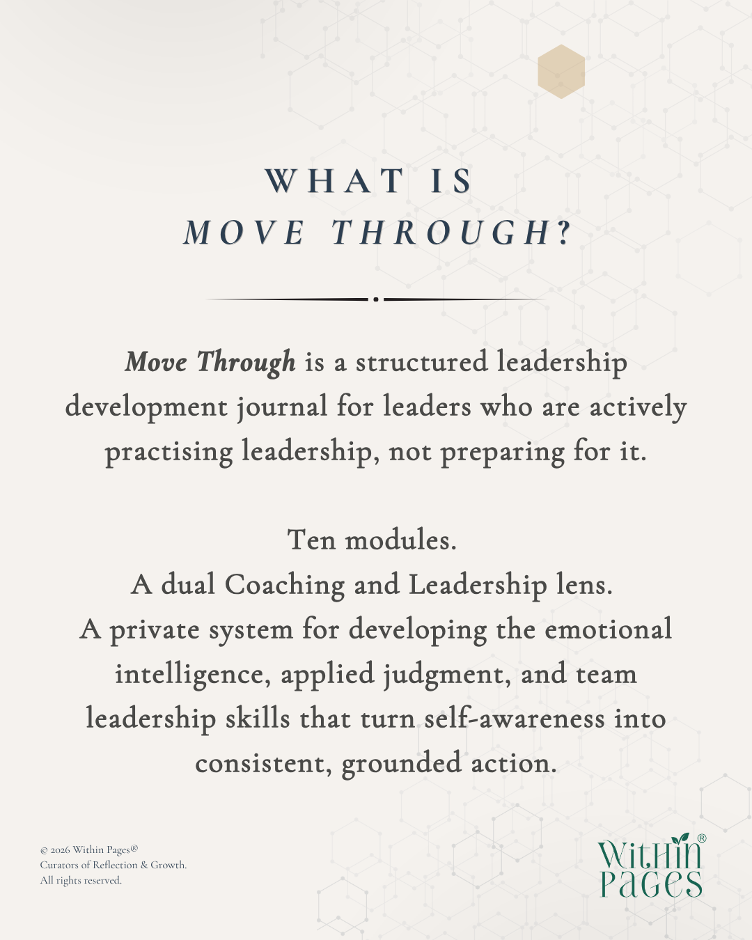 The Within Pages® Leadership Series