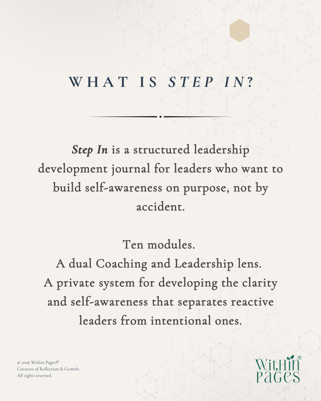 The Within Pages® Leadership Series